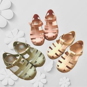 3 pairs of kids jelly sandals size 7